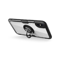 Forcell CARBON CLEAR RING Case for SAMSUNG Galaxy S10 balck
