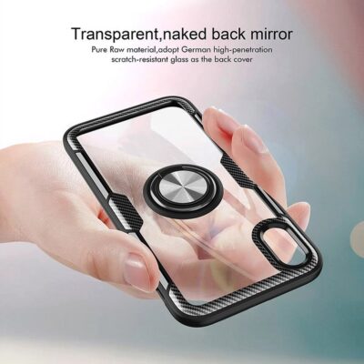 Forcell CARBON CLEAR RING Case for IPHONE 11 balck