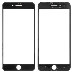 LCD screen glass Apple iPhone 8 Plus with frame and OCA black  (v2)