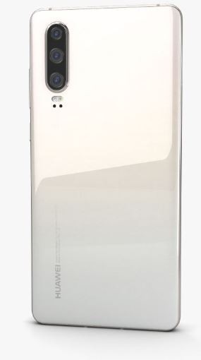 Back cover for Huawei P30 white (Pearl White)