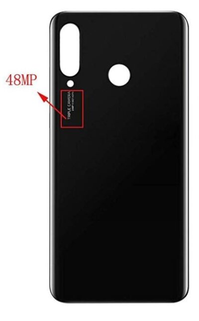 Back cover for Huawei P30 Lite black (Midnight Black) 48MP
