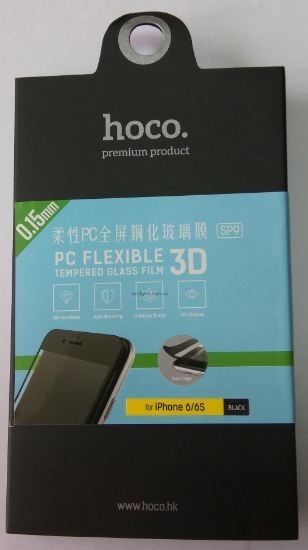 Screen protection glass "Hoco SP9 3D" Apple iPhone 6 / 6S black