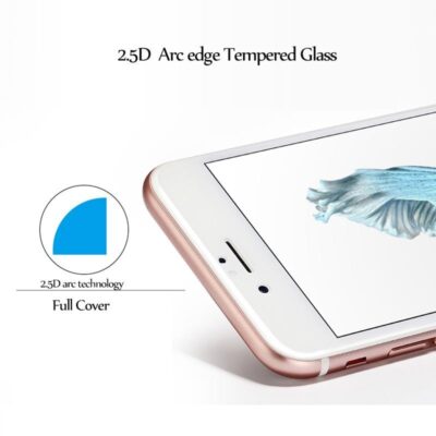 Screen protection glass "2.5D Full Glue" Apple iPhone 6 / 6S black bulk