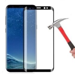 Screen protection glass “5D Full Glue” Samsung A9 (2018) A920 curved black bulk