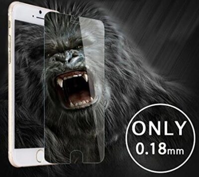 Screen protection glass "Gorilla 0.18mm" Apple iPhone 7 / 8 white bulk