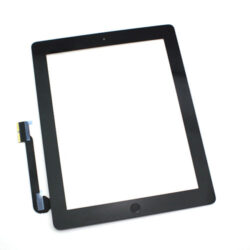 Puuteklaas iPad 4 black with Home button and holders HQ
