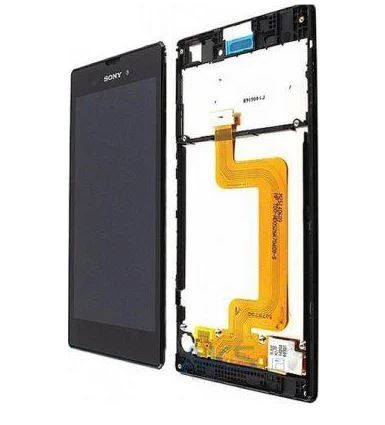 LCD screen Sony D5103 Xperia T3 with touch screen and frame black original (service pack)