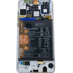 Ekraan Huawei P30 Lite with touch screen and frame white original (kasutatud Seisukord C)