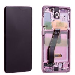 Ekraan Samsung G981F / G980F S20 with touch screen and frame pink (Cloud Pink) original (service pack)