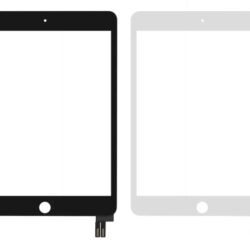 Puuteklaas iPad mini 2019 (mini 5 / A2133 / A2124 / A2125 / A2126) white HQ