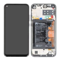 Ekraan Huawei P40 Lite E with touch screen with frame and battery black original (service pack)