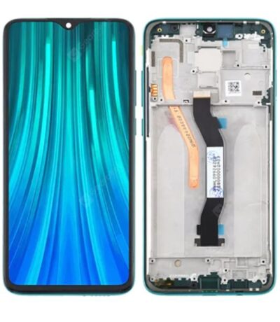 Ekraan Xiaomi Redmi Note 8 Pro with touch screen with frame green original (service pack)