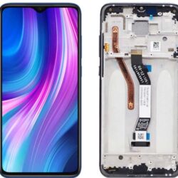 Ekraan Xiaomi Redmi Note 8 Pro with touch screen with frame blue original (service pack)