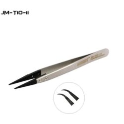 Metal antistatic tweezers Jakemy JM-T10-11 ESD (replaceable head)