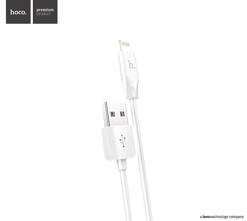 Laadimisjuhe Hoco X1 Lightning 2.0m valge - Image 2