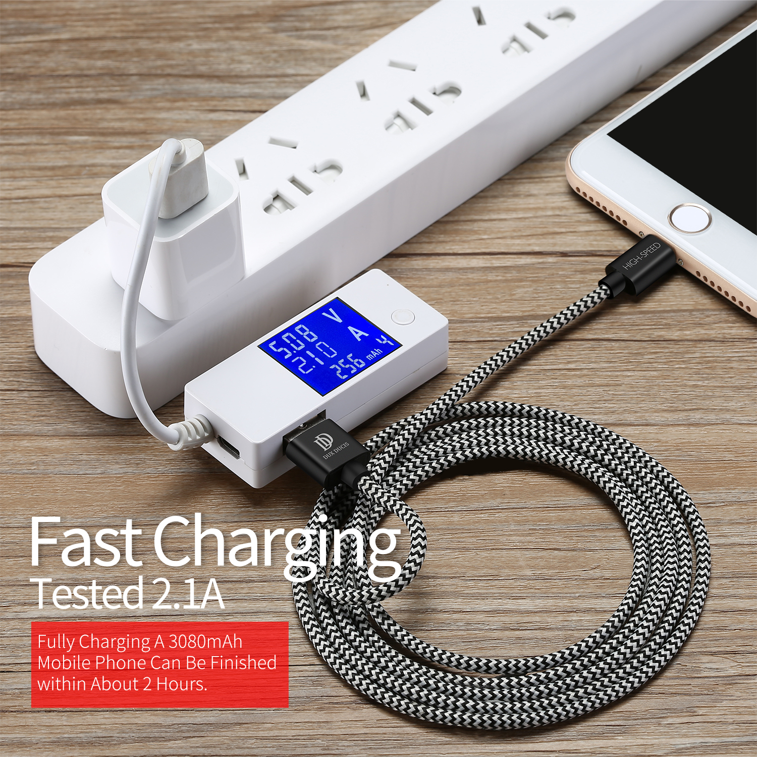 Laadimisjuhe Dux Ducis K-ONE Lightning FastCharging 1.0m - Image 2