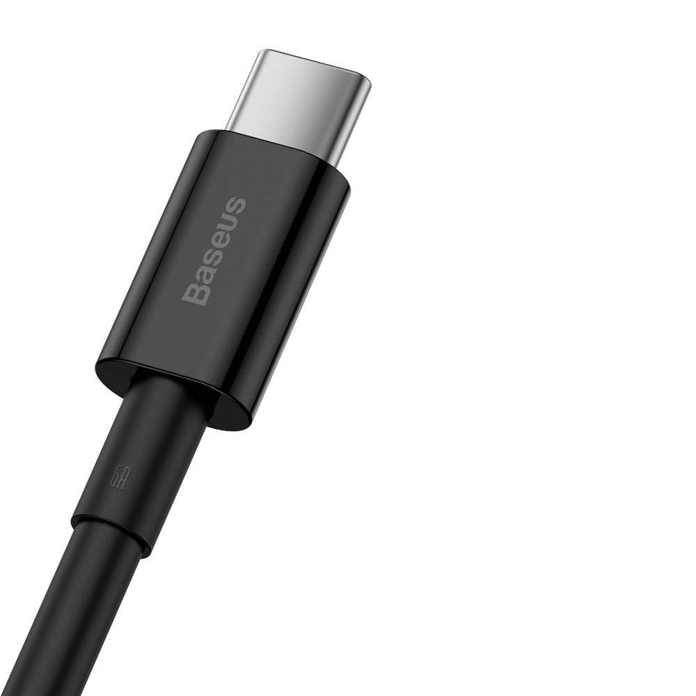 USB caabel Baseus Superior alates USB kuni Type-C 66W 1.0m must CATYS-01 - Image 3