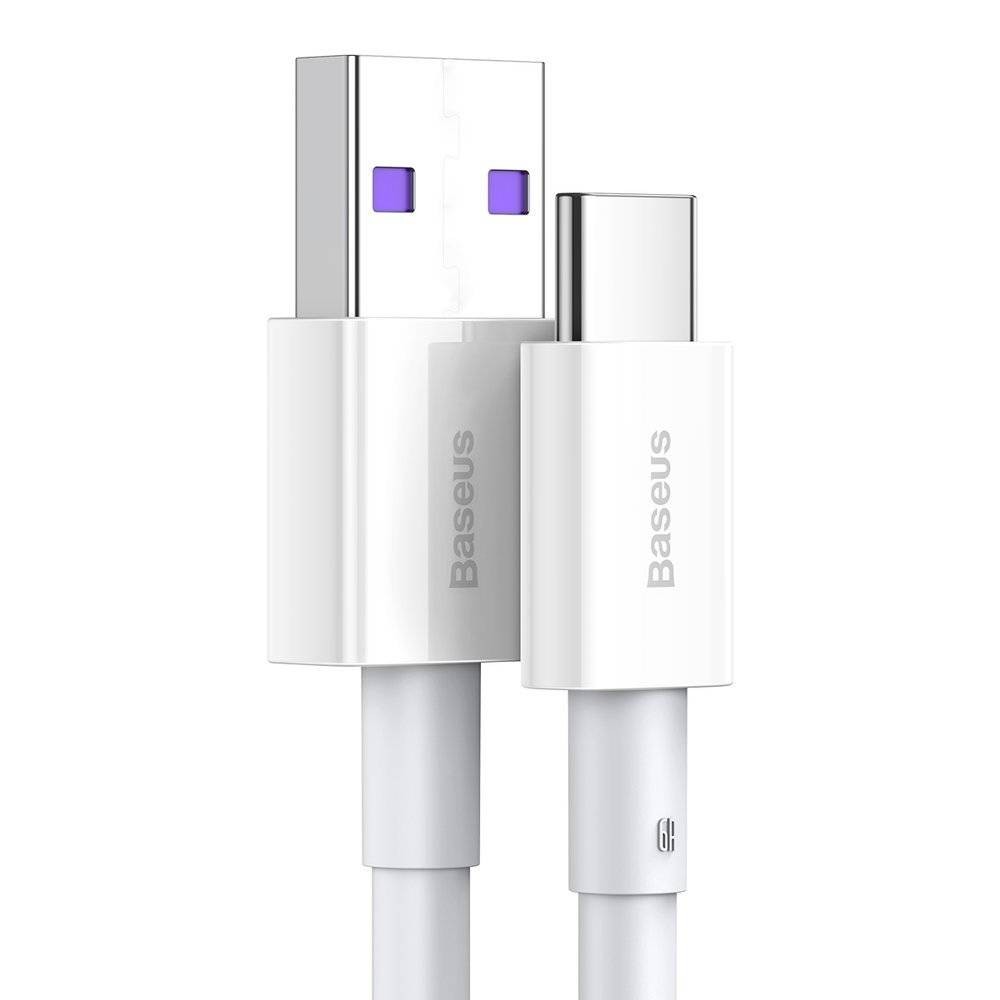 USB kaabel Baseus Superior alates USB kuni Type-C 66W 2.0m valge CATYS-A02 - Image 2