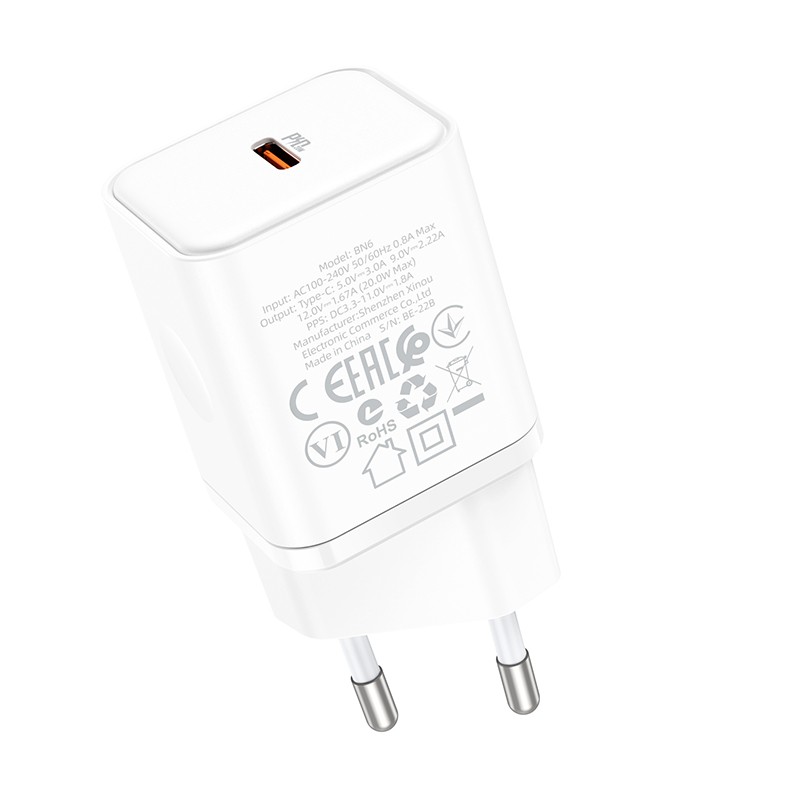 Laadija Borofone BN6 20W USB-C valge - Image 4