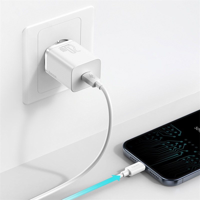 Laadija Baseus Super Si 20W USB-C valge CCSUP-B02 - Image 4