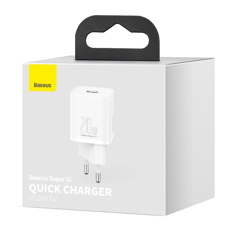 Laadija Baseus Super Si 20W USB-C valge CCSUP-B02 - Image 6