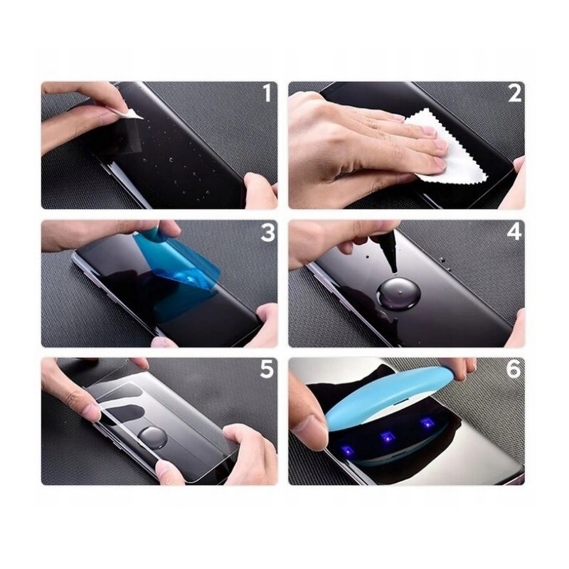 LCD kaitsev karastatud klaas Nano Optics 5D UV Glue Samsung S916 S23 Plus 5G kumer läbipaistev - Image 3