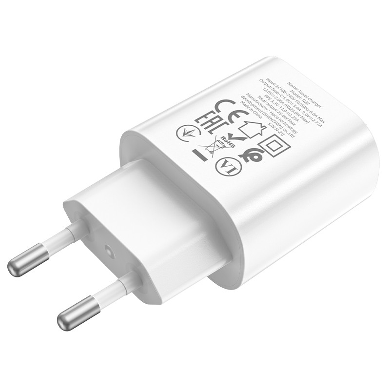 Laadija Hoco N22 25W USB-C valge - Image 3