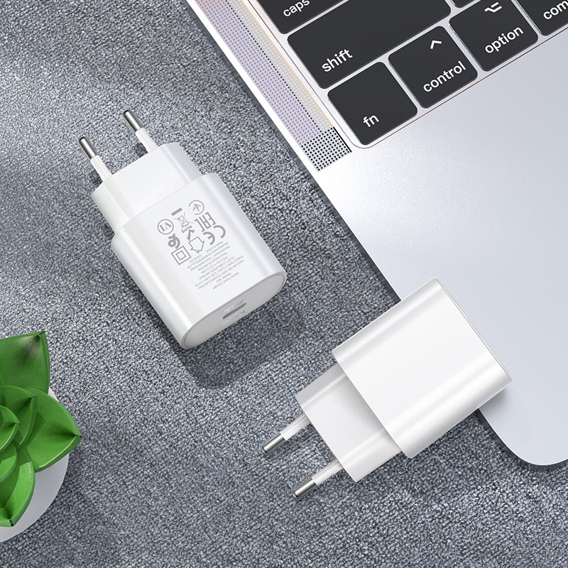 Laadija Hoco N22 25W USB-C valge - Image 4
