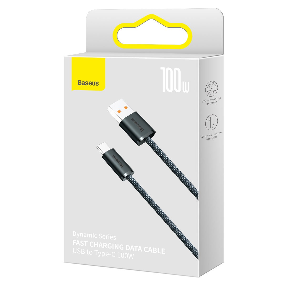 Laadimisjuhe Baseus Dynamic 100W USB-A to Type-C 1.0m hall CALD000616 - Image 5