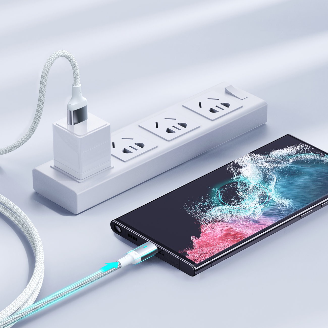 Laadimisjuhe Joyroom S-UC027A10 USB to Type-C 3A 1.2m valge - Image 3