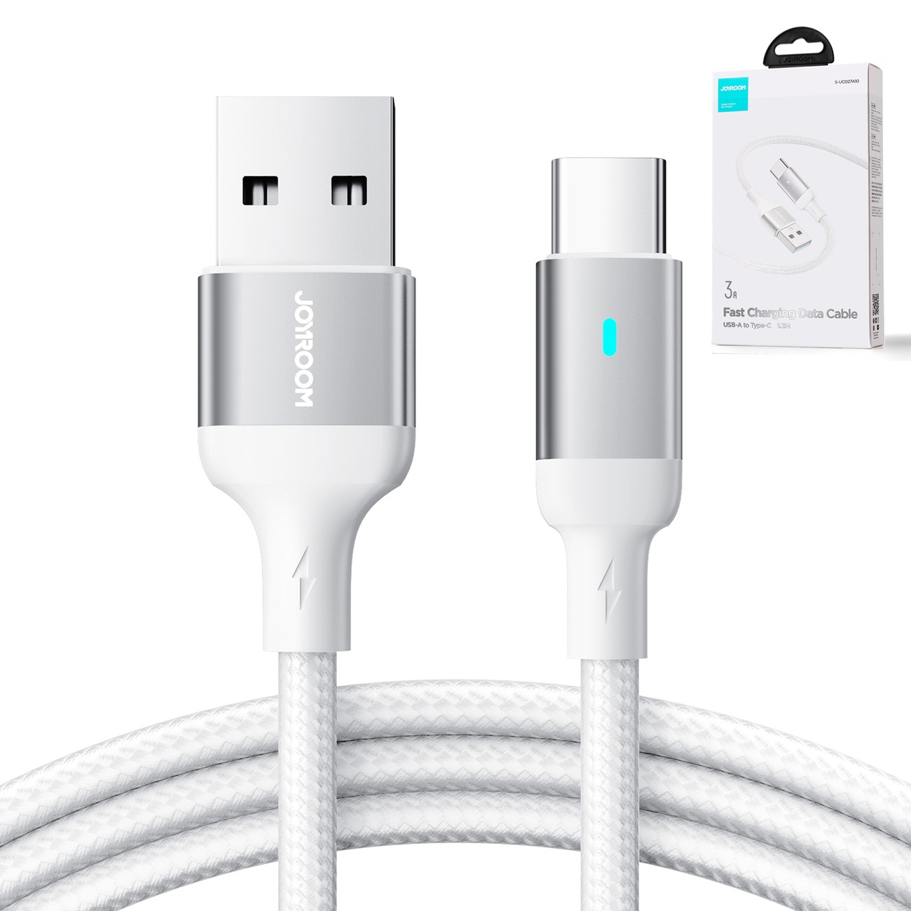 Laadimisjuhe Joyroom S-UC027A10 USB to Type-C 3A 1.2m valge - Image 4