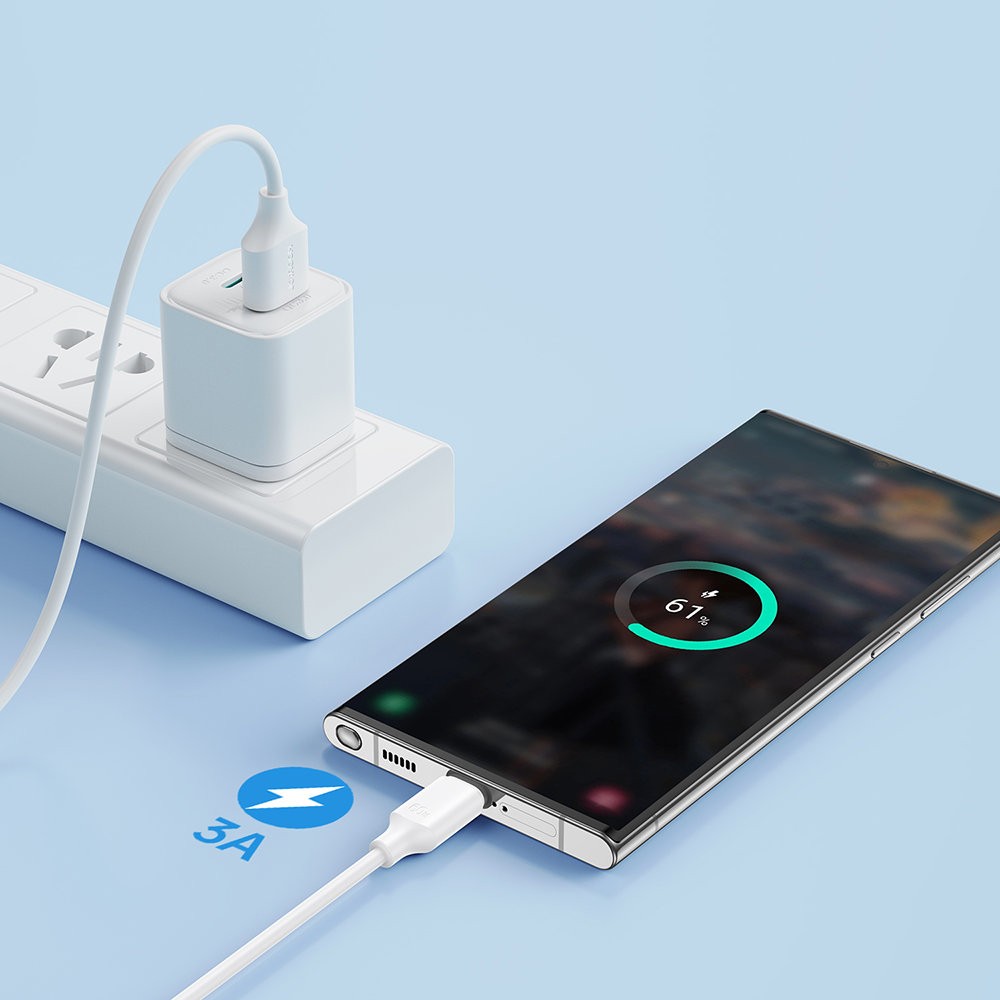 Laadimisjuhe Joyroom S-UC027A9 USB to Type-C 3A 2.0m valge - Image 2