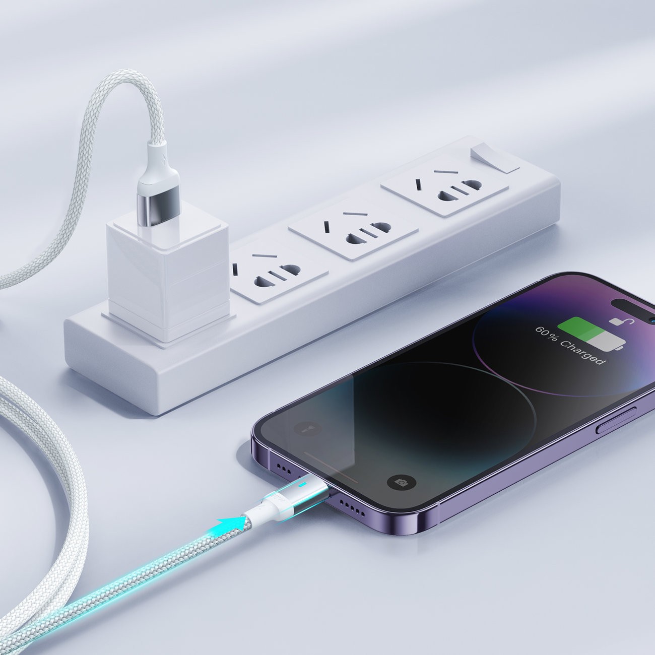 Laadimisjuhe Joyroom S-UL012A10 USB to Lightning 2.4A 1.2m valge - Image 3