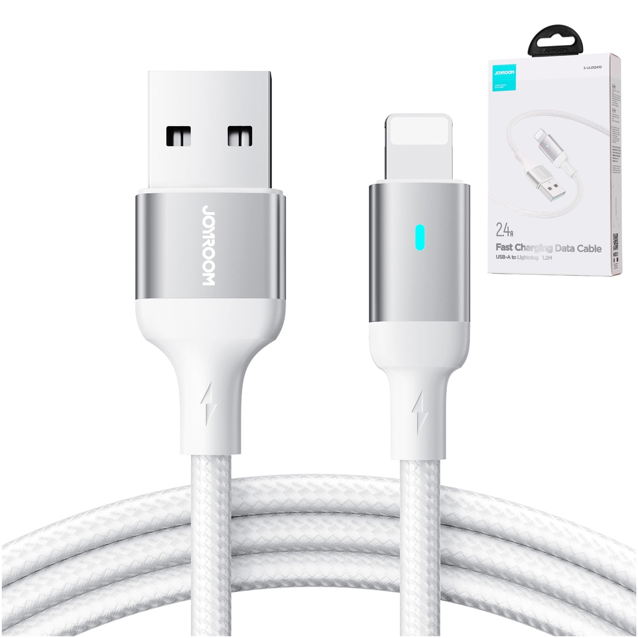 Laadimisjuhe Joyroom S-UL012A10 USB to Lightning 2.4A 1.2m valge - Image 4