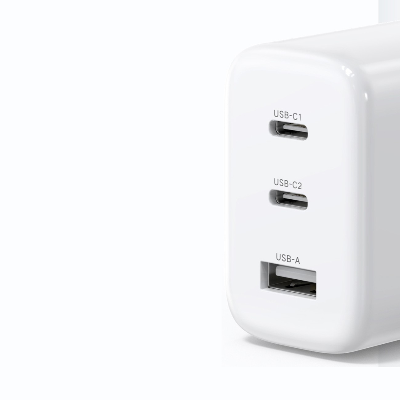 Laadija Ugreen CD275 65W 2xUSB-C/USB-A valge - Image 2
