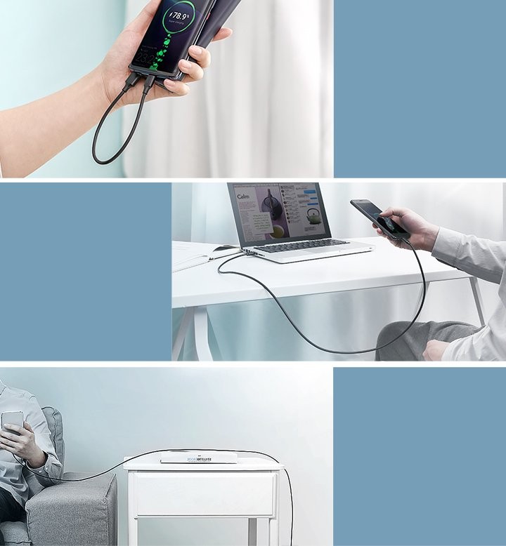 Laadimisjuhe Ugreen US287 USB to USB-C 3A 1.5m must - Image 3