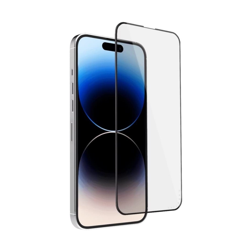 LCD kaitsev karastatud klaas 2.5D Tellos Apple iPhone 15 must - Image 2