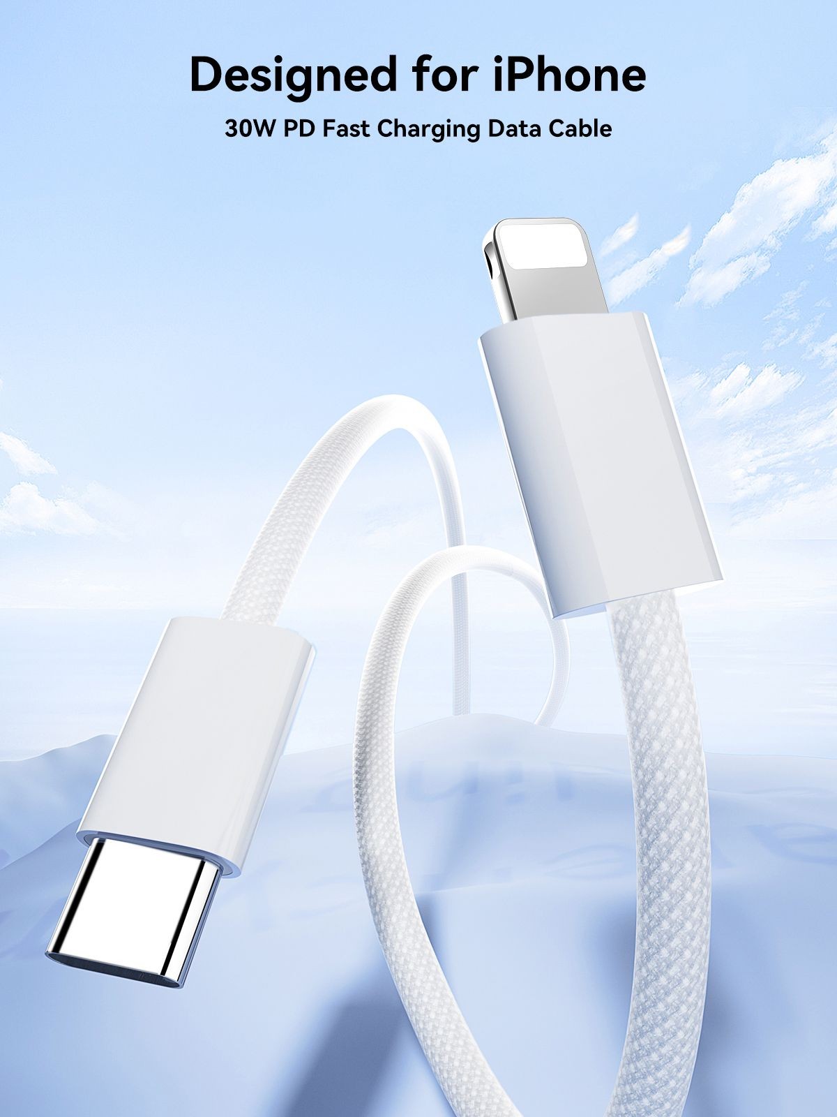 Laadimisjuhe Joyroom S-A45 USB-C to Lightning 30W 1.2m valge - Image 3