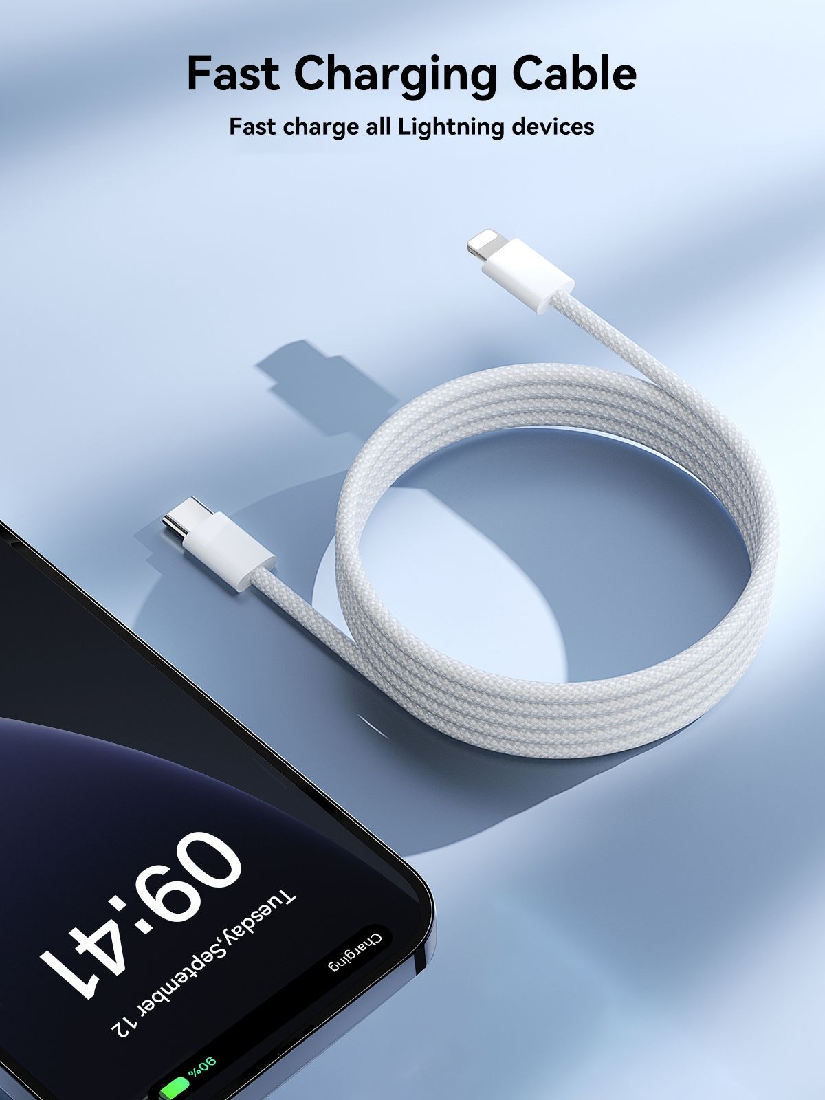 Laadimisjuhe Joyroom S-A45 USB-C to Lightning 30W 1.2m valge - Image 4