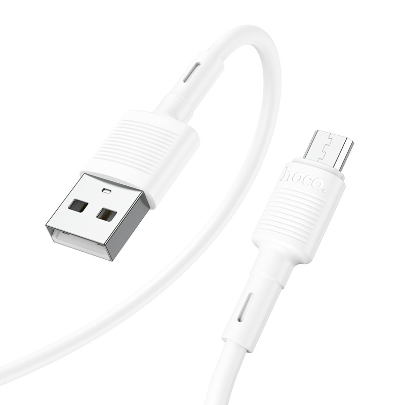 Laadimisjuhe Hoco X83 USB-A to MicroUSB 1.0m valge - Image 2