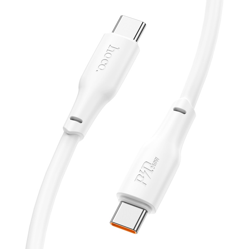 Laadimisjuhe Hoco X93 60W USB-C to USB-C 2.0m valge - Image 2