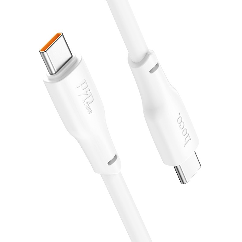 Laadimisjuhe Hoco X93 60W USB-C to USB-C 2.0m valge - Image 3