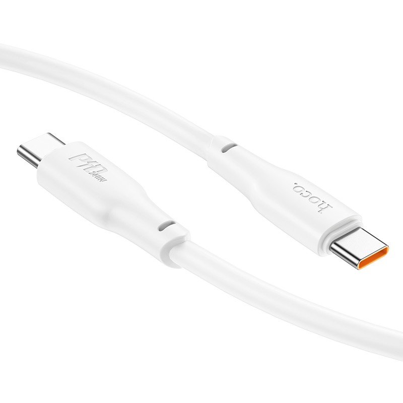 Laadimisjuhe Hoco X93 60W USB-C to USB-C 2.0m valge - Image 4