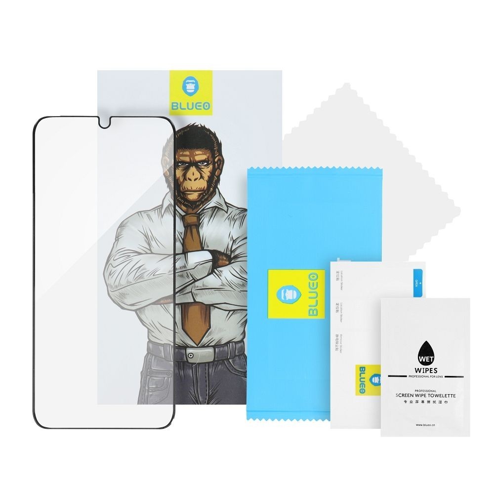 LCD kaitsev karastatud klaas 5D Mr. Monkey Glass (Strong HD) Apple iPhone 16 Pro must - Image 4