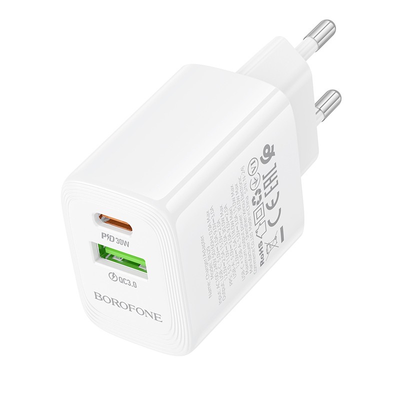 Laadija Borofone BN29 30W USB-C/USB-A valge - Image 3