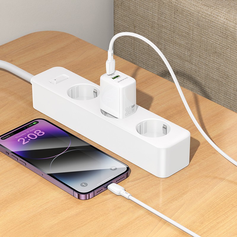 Laadija Borofone BN29 30W USB-C/USB-A valge - Image 4