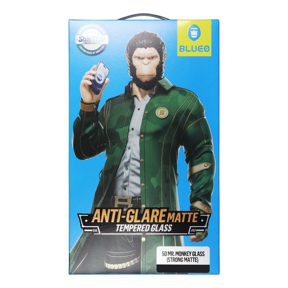 LCD kaitsev karastatud klaas 5D Mr. Monkey Glass (Strong Matte) Apple iPhone 17 Pro must - Image 2
