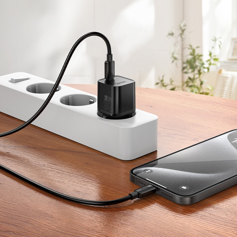Laadija Hoco N66 35W GaN USB-C valge - Image 3