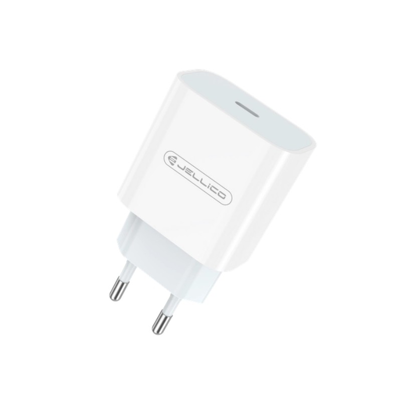 Laadija Jellico AK180 20W USB-C + USB-C to USB-C cable 1.0m valge - Image 5