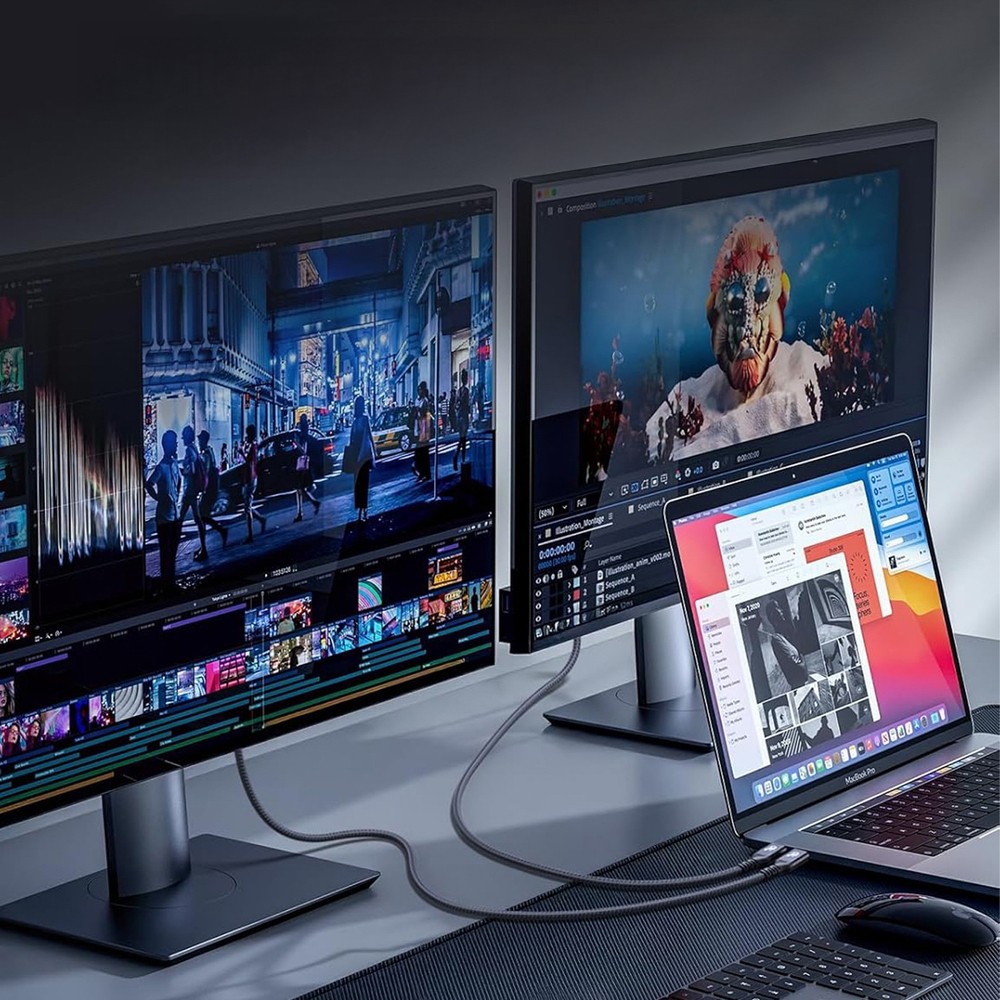 Laadimisjuhe Wozinsky WPS-UY41S USB-C Thunderbolt 4 240W 1.0m must - Image 4